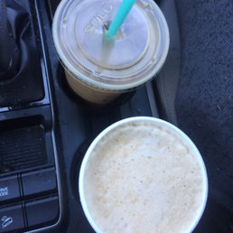 Iced coffee & vanilla latte Iced coffee & vanilla latte