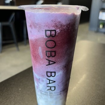 Boba Bar - Blueberry Coconut Slush w/ Lychee Jelly - Bubble Tea Near Me - Sherwood Park, Alberta Boba Bar - Blueberry Coconut Slush w/ Lychee Jelly - Bubble Tea Near Me - Sherwood Park, Alberta