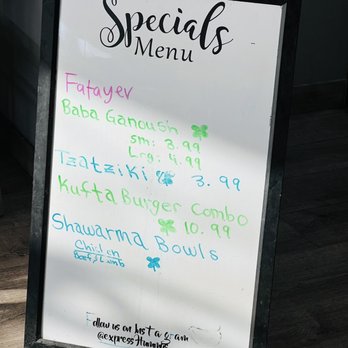 Hummus Express - Specials Menu - Falafel Near Me - Bakersfield, California Hummus Express - Specials Menu - Falafel Near Me - Bakersfield, California