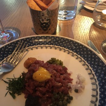 Paternoster Chop House - Such a unique presentation of steak tartare! The combination was simply delicious. Raw oysters as an appetizer. I can't wait to go back! - British Near Me - London, XGL Paternoster Chop House - Such a unique presentation of steak tartare! The combination was simply delicious. Raw oysters as an appetizer. I can't wait to go back! - British Near Me - London, XGL