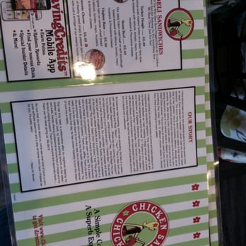Chicken Salad Chick - Back of menu - Sandwiches Near Me - Warner Robins, Georgia Chicken Salad Chick - Back of menu - Sandwiches Near Me - Warner Robins, Georgia