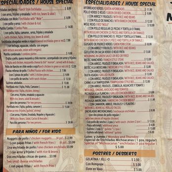Taqueria Michoacan - Menu - Mexican Near Me - Houston, Texas Taqueria Michoacan - Menu - Mexican Near Me - Houston, Texas