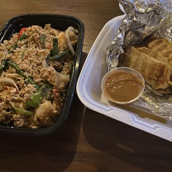 Bangkok Kitchen Thai Restaurant - Fried rice and chicken satay - Thai Near Me - Avon, Indiana Bangkok Kitchen Thai Restaurant - Fried rice and chicken satay - Thai Near Me - Avon, Indiana