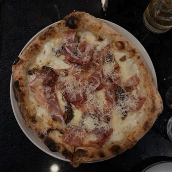 Sono North Park - Pizza with truffle cream, mushrooms and prosciutto - Italian Near Me - San Diego, California