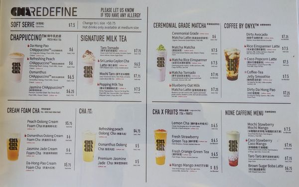 Menu photo 7 Cha Redefine Los Angeles, CA Menu photo 7 Cha Redefine Los Angeles, CA