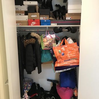 Scrubbed Spotless Cleaning - Organized closet ( I still need to get shelves but for having no shelves and nothing to work with this was amazing) - Home Cleaning Near Me Scrubbed Spotless Cleaning - Organized closet ( I still need to get shelves but for having no shelves and nothing to work with this was amazing) - Home Cleaning Near Me