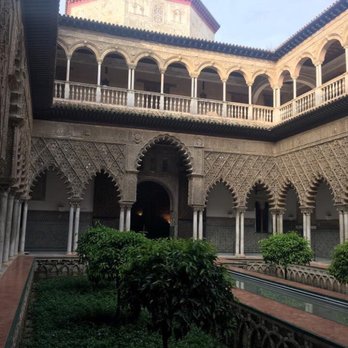 Real Alcázar de Sevilla - Courtyard of Maidens - Landmarks & Historical Buildings Near Me - Seville, SE Real Alcázar de Sevilla - Courtyard of Maidens - Landmarks & Historical Buildings Near Me - Seville, SE