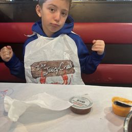 Me having a great time at the Juicy Crab Me having a great time at the Juicy Crab