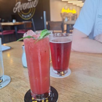 Avenue American Bistro - Strawberry mo-tito and blueberry sour - Sports Bars Near Me - Wayne, Michigan