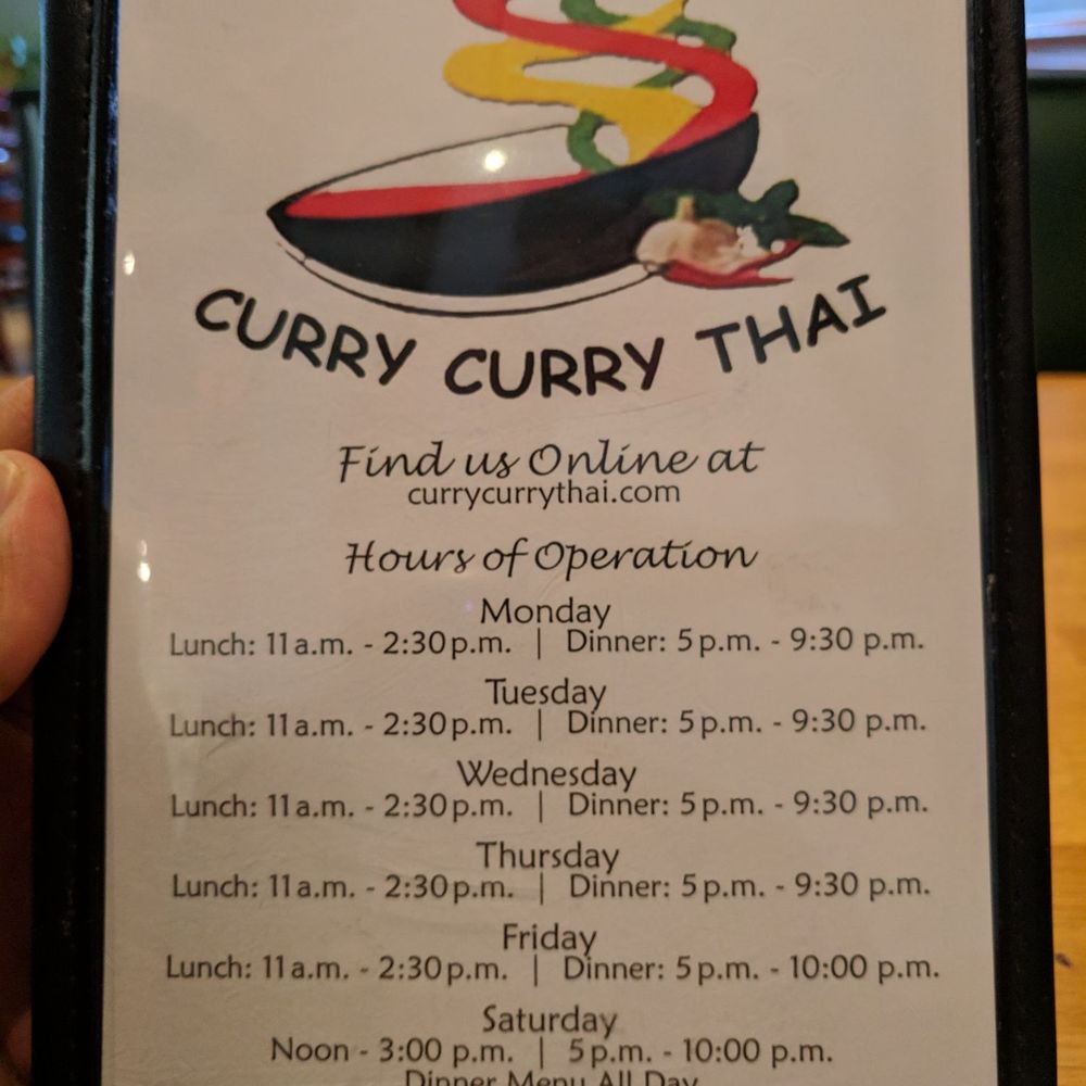Curry Curry Thai - Hours of operation - Thai Near Me - Smyrna, Georgia