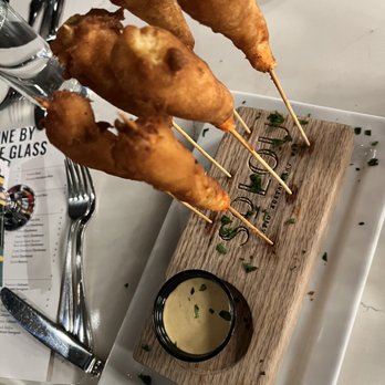 SoLou - Shrimp corn dogs - New American Near Me - Baton Rouge, Louisiana SoLou - Shrimp corn dogs - New American Near Me - Baton Rouge, Louisiana