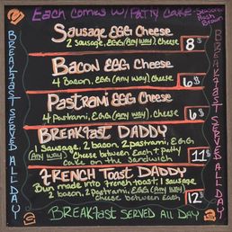 Menu as of 11/19/2024