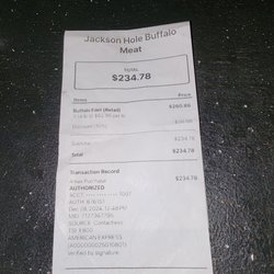 Jackson Hole Buffalo Meat