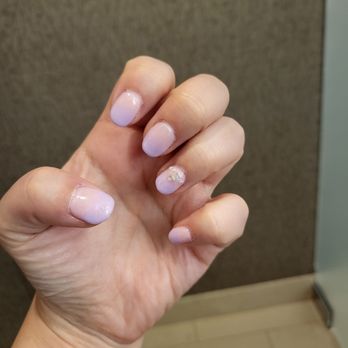Serenity Nails Spa Salon - Gradient nails + rhinestone accent nail - Nail Salons Near Me - Ashburn, Virginia