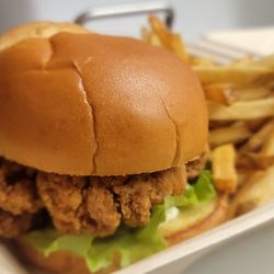 Whistle Stop Cafe - Chicken Sandwich with French Fries