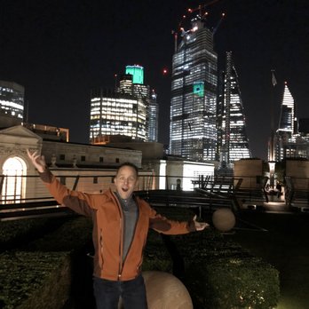 Coq D'Argent - The roof top terrace at night - French Near Me - London, XGL Coq D'Argent - The roof top terrace at night - French Near Me - London, XGL
