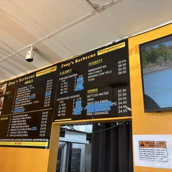Tony’s Barbecue - Menu - Filipino Near Me - Anaheim, California Tony’s Barbecue - Menu - Filipino Near Me - Anaheim, California