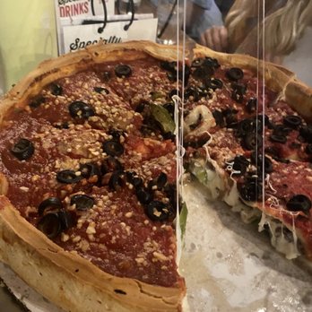 Giordano's - A good cheese pull - Pizza Near Me - Chicago, Illinois