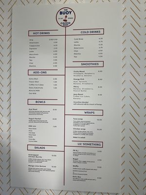 Menu photo 2 The Buoy Coffee Shop Cape May, NJ