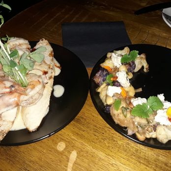 Chez L'Amour - Shrimp with prosecco butter/ roasted cauliflower. - Tapas/Small Plates Near Me - St. Augustine, Florida
