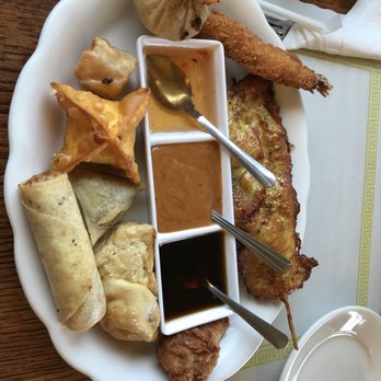 Krua Thai Restaurant - Overly fried sample platter - Thai Near Me - Buzzards Bay, Massachusetts