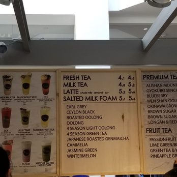 Presotea - The drink menu @ Presotea - Bubble Tea Near Me - Edmonton, Alberta