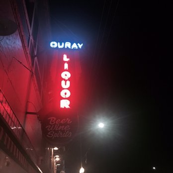 Ouray Liquor - a neon sign for ouray liquor - Beer, Wine & Spirits Near Me - Ouray, Colorado