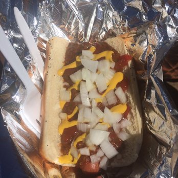 The Naked Dog - You know it's gonna be a good chili dog when he serves it with a fork and knife - Food Trucks Near Me - Savannah, Georgia