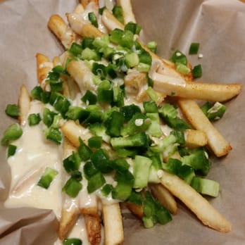 Dillas Quesadillas - Gorilla Fries! Queso and jalapeño topped - American Near Me - Plano, Texas