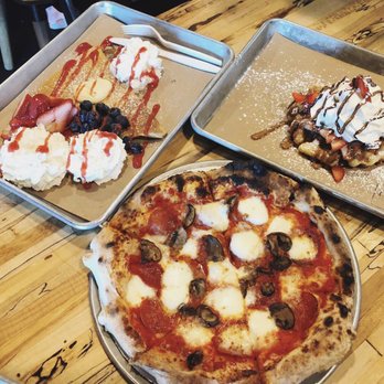 Legacy Hall - Whisky Eggs's crepe on top left. - Food Court Near Me - Plano, Texas