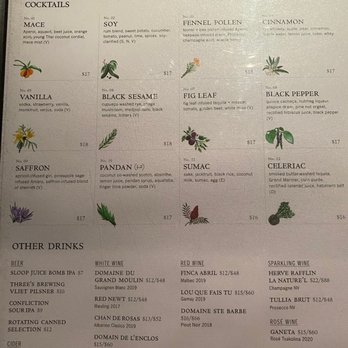 Mace - Bar menu - Cocktail Bars Near Me - New York, New York Mace - Bar menu - Cocktail Bars Near Me - New York, New York