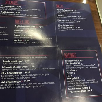 Gordon Ramsay Burger Las Vegas - 1/6/22 Menu - Burgers Near Me - Las Vegas, Nevada