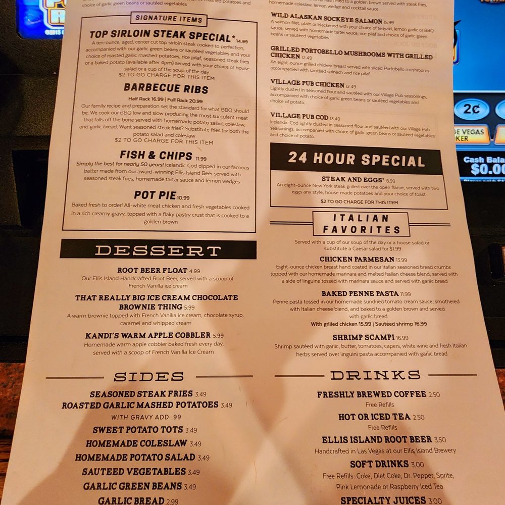 Village Pub & Poker - Menu - Casinos Near Me - Henderson, Nevada Village Pub & Poker - Menu - Casinos Near Me - Henderson, Nevada