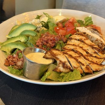 Amici Pizzeria & Bar - Delicious Cobb Salad with wonderful fresh ingredients and high-quality blue cheese. - Pizza Near Me - Reno, Nevada Amici Pizzeria & Bar - Delicious Cobb Salad with wonderful fresh ingredients and high-quality blue cheese. - Pizza Near Me - Reno, Nevada