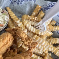 Foosackly's - Chicken Box , fries with Queso