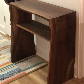 Creation Therrien - JP suggested a shelf and took measurements to make this perfectly-sized maple console for my foyer. - Furniture Stores Near Me - Brooklyn, New York Creation Therrien - JP suggested a shelf and took measurements to make this perfectly-sized maple console for my foyer. - Furniture Stores Near Me - Brooklyn, New York