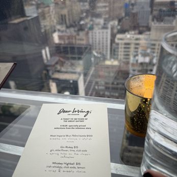 Dear Irving on Hudson Rooftop Bar - Gatsby menu - Cocktail Bars Near Me - New York, New York Dear Irving on Hudson Rooftop Bar - Gatsby menu - Cocktail Bars Near Me - New York, New York