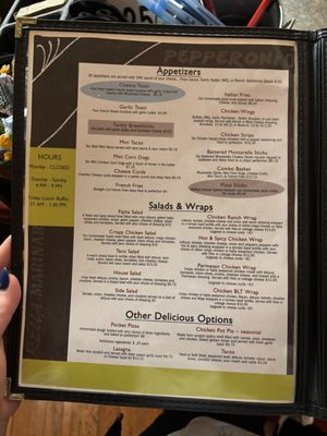 Menu photo 2 The Pizza Place Spring Valley, MN Menu photo 2 The Pizza Place Spring Valley, MN