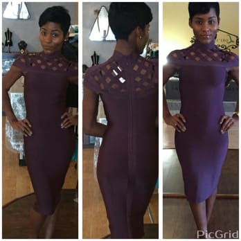 Lori's Closet - We carry Gracia clothing line. Purple body con dress with a beautiful cross shoulder detail. Fits great. - Women's Clothing Near Me - Evergreen Park, Illinois Lori's Closet - We carry Gracia clothing line. Purple body con dress with a beautiful cross shoulder detail. Fits great. - Women's Clothing Near Me - Evergreen Park, Illinois