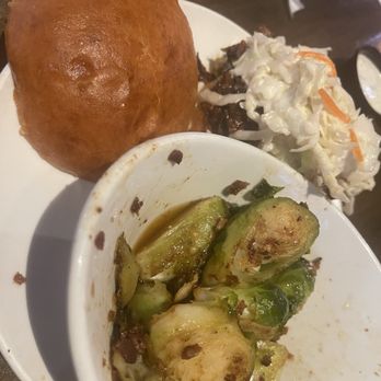 Central Standard - Bacon jam Brussel sprouts and brisket sandwich - Burgers Near Me - Bettendorf, Iowa