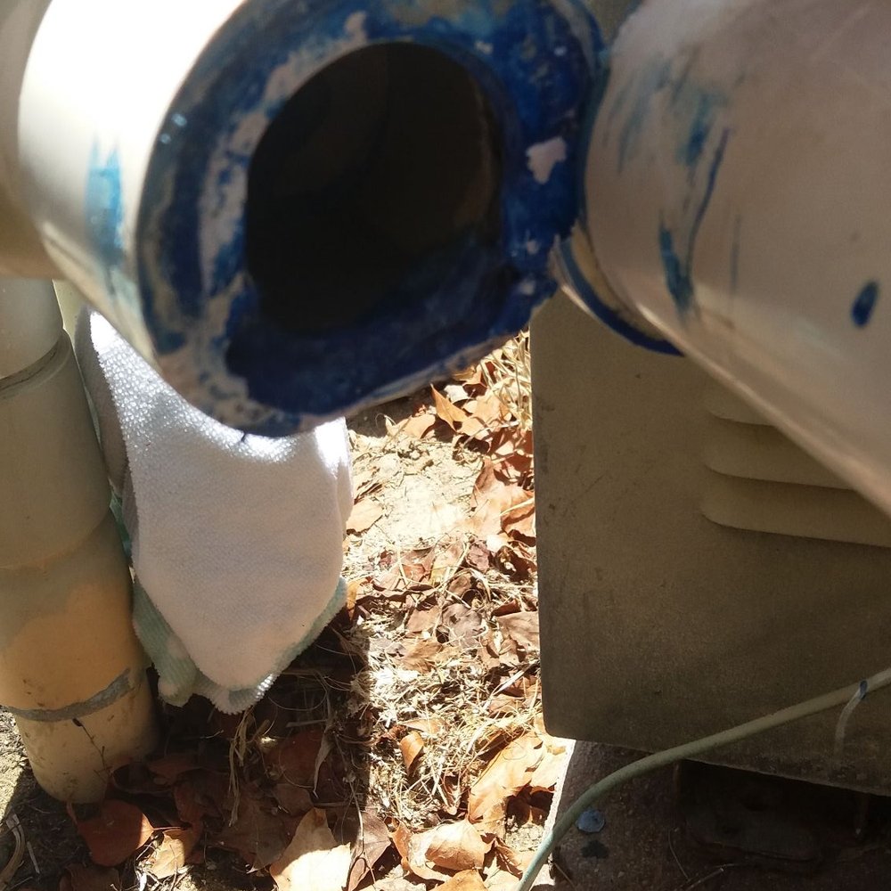 Maui Pool Service - Unfortunately for Maui pools a picture is worth more than empty words. These guys tried to glue two broken pieces of PVC together. - Swimming Pools Near Me Maui Pool Service - Unfortunately for Maui pools a picture is worth more than empty words. These guys tried to glue two broken pieces of PVC together. - Swimming Pools Near Me