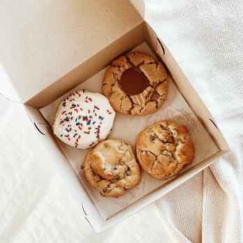 The Cookie Place - four cookies in a box - Desserts Near Me - Rexburg, Idaho The Cookie Place - four cookies in a box - Desserts Near Me - Rexburg, Idaho
