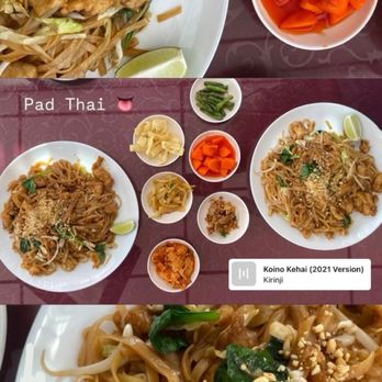 Noodle House - 21. Pad Thai  Chicken: - Noodles Near Me - Moline, Illinois