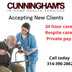 Cunningham's In-home Health Services - Call us now for a free consultation.