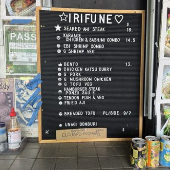 Irifune Restaurant - Menu - Japanese Near Me - Honolulu, Hawaii