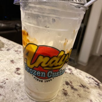 Andy's Frozen Custard - Ooey Gooey Frozen Concrete.!! - Desserts Near Me - Arlington, Texas