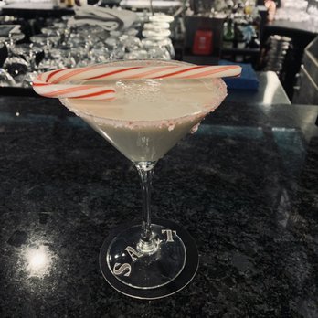 Salt Fine Dining - Candy cane martini - Seafood Near Me - Kaukauna, Wisconsin