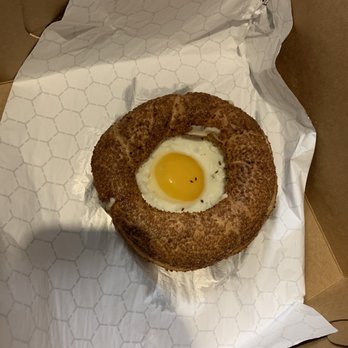 Simit & Poacha - Simit with fresh cracked egg and mozzarella - Bakeries Near Me - Houston, Texas Simit & Poacha - Simit with fresh cracked egg and mozzarella - Bakeries Near Me - Houston, Texas