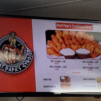 Great Papa's Gyros - They also offer wings (didn't try them) - Greek Near Me - Glendale, Arizona