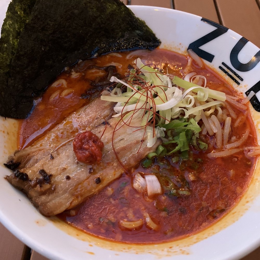 ZUBU - Tonkotsu Aka with fatty chashu and spicy broth - Ramen Near Me - Burnaby, British Columbia ZUBU - Tonkotsu Aka with fatty chashu and spicy broth - Ramen Near Me - Burnaby, British Columbia
